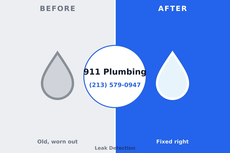 Before and after: plumbing repair Archer City, TX